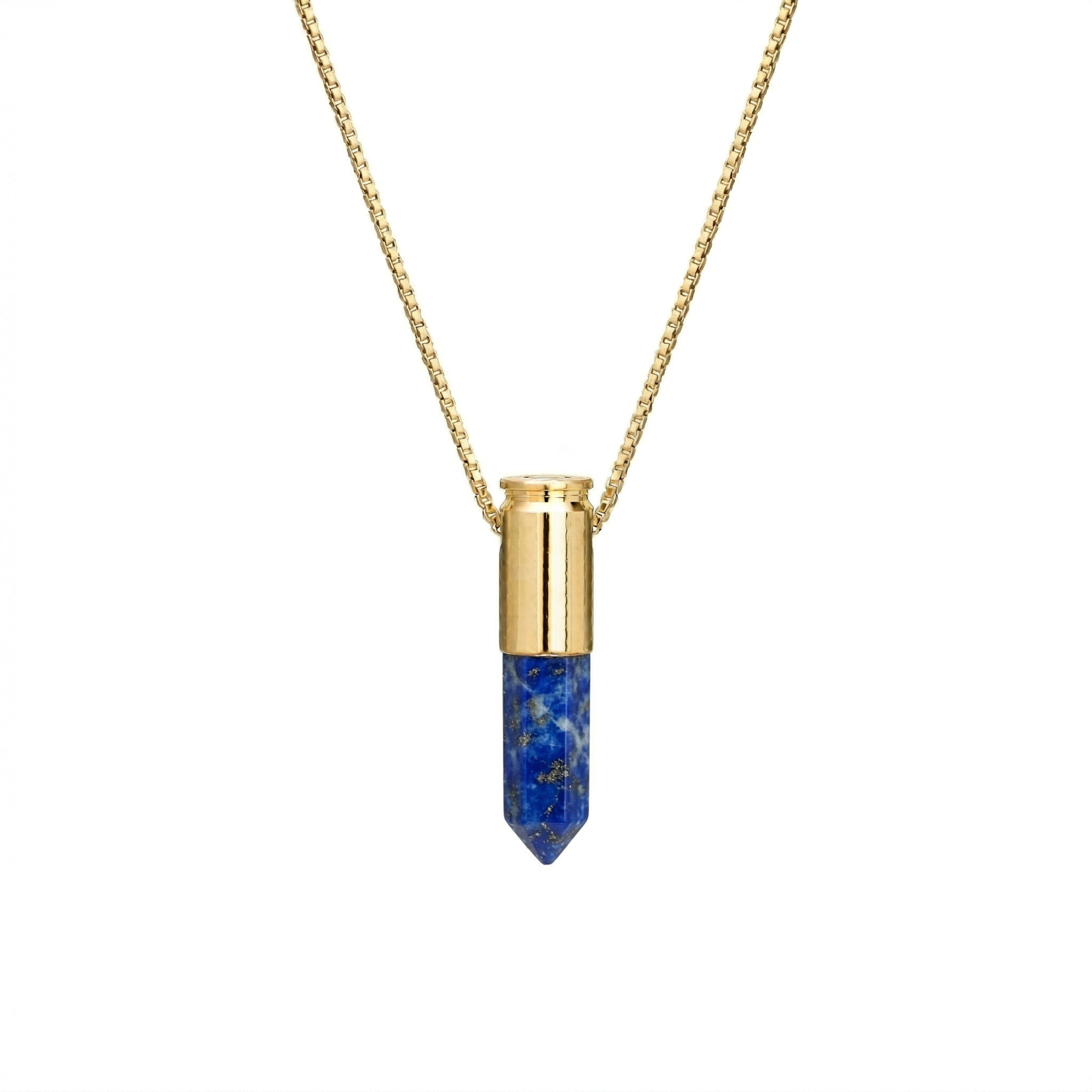 Gold Blue Lapis Crystal Power