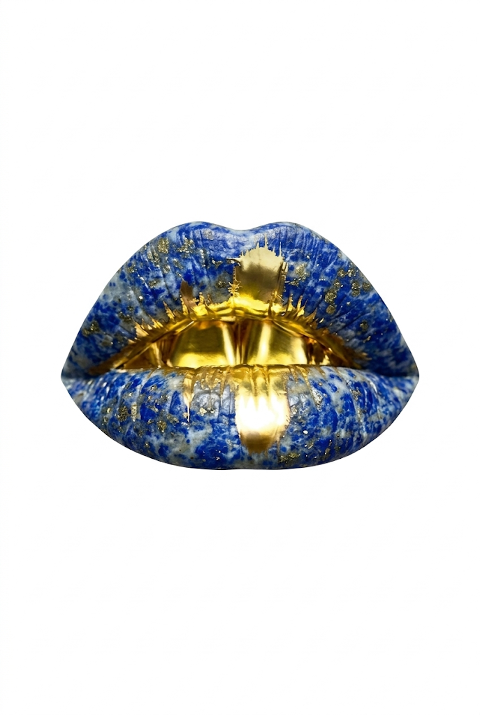 Gold Blue Lapis Crystal Power